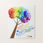 Autism Awareness Puzzle Tree