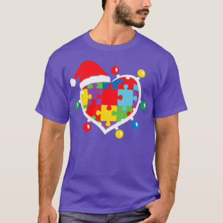 Autism Awareness Puzzle Xmas Autistic T-Shirt