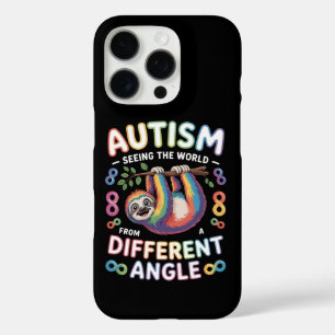 Autism Awareness Quote Unique Mind Rainbow iPhone 16 Pro Case