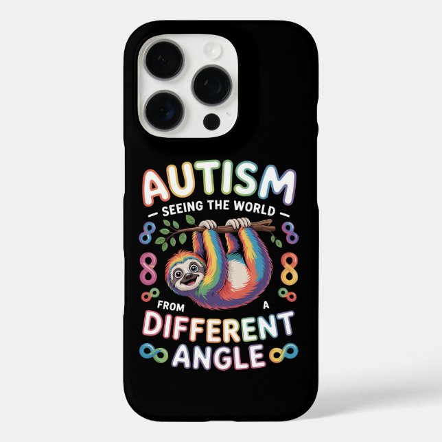 Autism Awareness Quote Unique Mind Rainbow Case-Mate iPhone Case (Back)