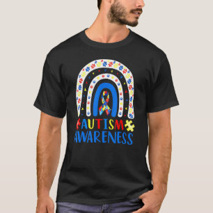 Autism Awareness Rainbow Puzzle Autism Awareness M T-Shirt