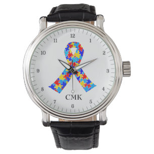 Autism Awareness Ribbon Personalised Watch
