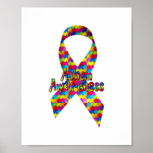 Autism Awareness Ribbon Poster