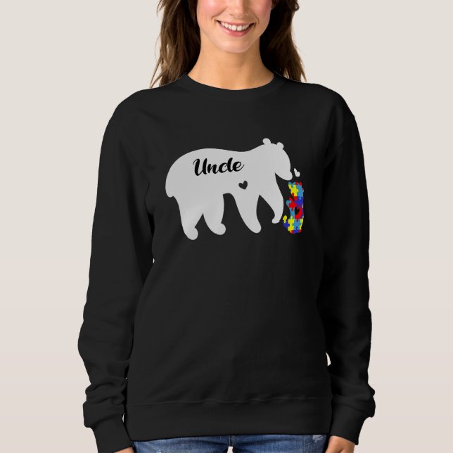 Autism Awareness S I Love Someone With Autism Bear Sweatshirt (Front)