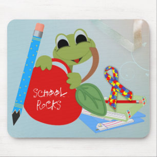 Autism Awareness School Rocks Mouse Pad