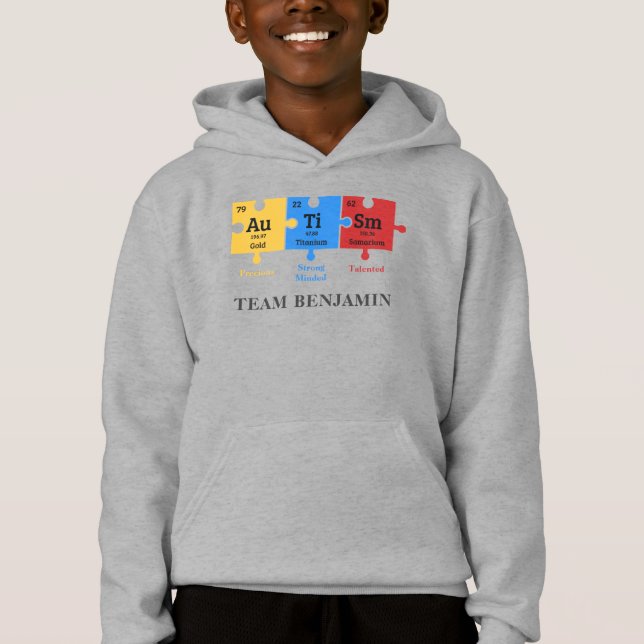 Autism Awareness Science Geek Personalise Matching (Front)