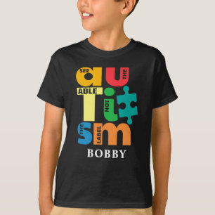 Autism Awareness See The Able Not the Label Team T-Shirt