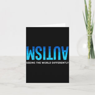 Autism awareness seeing the world differently card