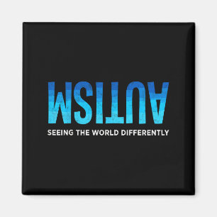 Autism awareness seeing the world differently magnet