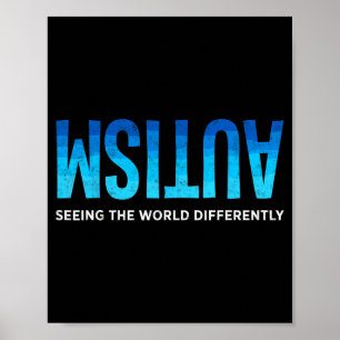 Autism awareness seeing the world differently poster