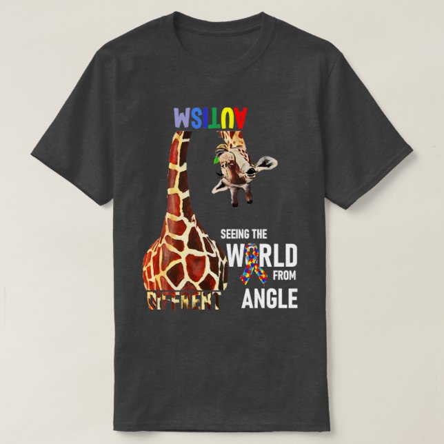 Autism Awareness Seeing the World from a Different T-Shirt (Design Front)