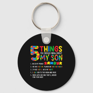 Autism Awareness Shirt 5 Things You Should Know Ab Key Ring