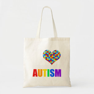 Autism Awareness Shirt Autism Mum I Love Someone w Tote Bag