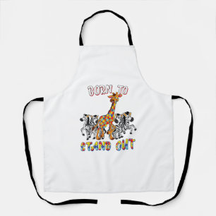 Autism Awareness Shirt Boys Born To Stand Out Gira Apron