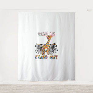Autism Awareness Shirt Boys Born To Stand Out Gira Tapestry
