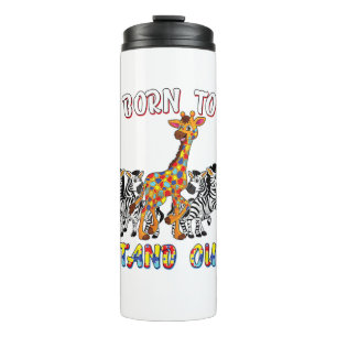 Autism Awareness Shirt Boys Born To Stand Out Gira Thermal Tumbler