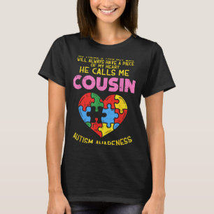 Autism Awareness Shirt Cousin Piece Of My Heart Bo