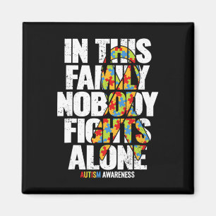 Autism Awareness Shirt Family Support Mum Autism A Magnet