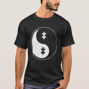 Autism Awareness Shirt Yin Yang Puzzle Yoga Medita