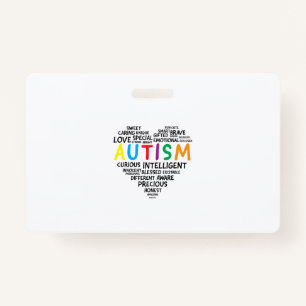 Autism Awareness Shirts - Autism Heart Shirt ID Badge
