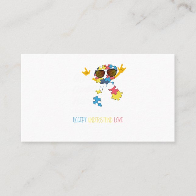 Autism awareness shirts Autism shirts for Awesome Business Card (Front)