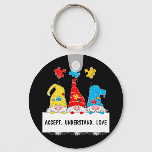 Autism Awareness shirts gifts for moms,dads,sons,d Key Ring