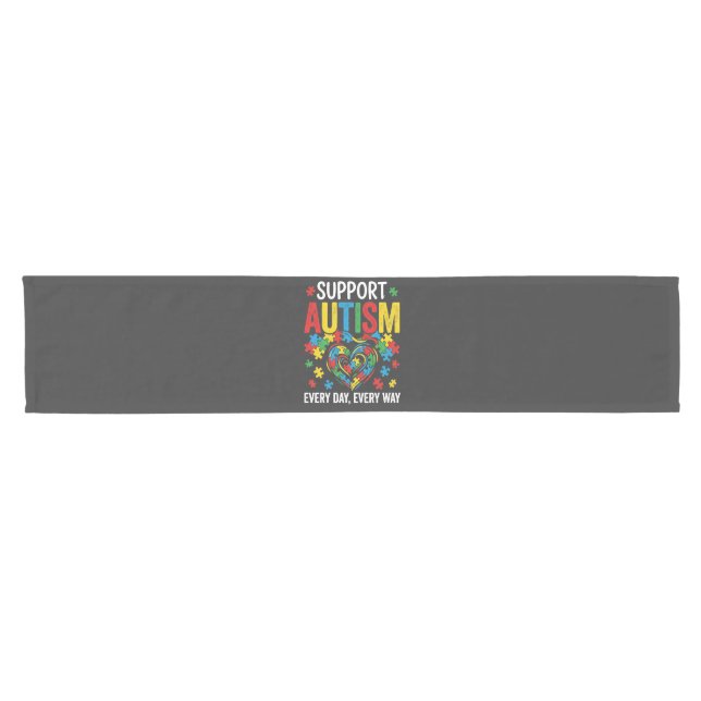 Autism awareness short table runner (Horizontal)