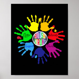 Autism Awareness Sign Language Hand Puzzle Support