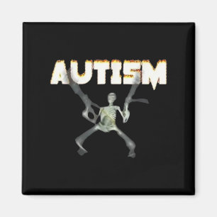 Autism Awareness Skeleton – Supportive Graphic Magnet