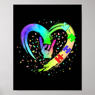Autism Awareness Special Ed Teacher Asl Sign Langu