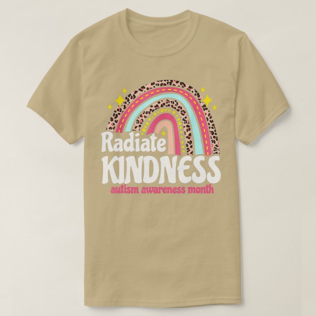 Autism Awareness special ed teacher radiate kindne T-Shirt (Design Front)