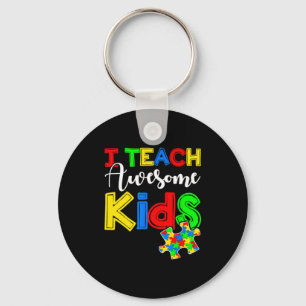 Autism Awareness Special Ed Teacher T Shirt Key Ring