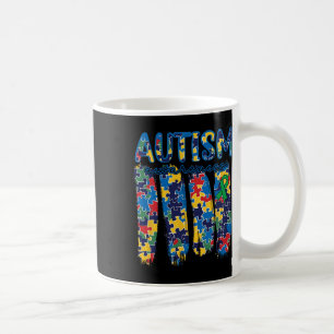 Autism Awareness Spectrum Brushstroke Puzzle Piece Coffee Mug