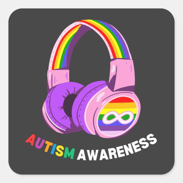 Autism Awareness Square Sticker (Front)