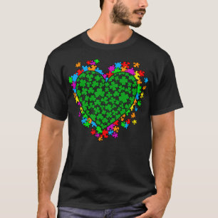 Autism Awareness St Patricks Day Clover Autism2 T-Shirt