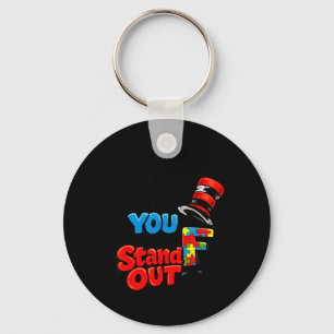Autism Awareness Stand Out Quote Doctor Teacher Key Ring