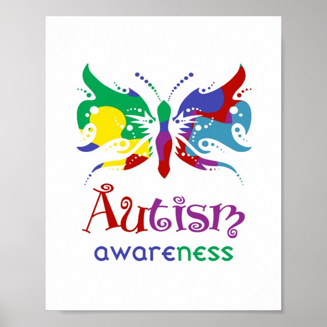 Autism Awareness (standard picture frame size) Poster (Front)