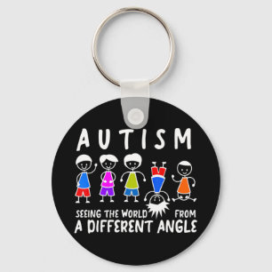 Autism awareness stick boys and girls for autism a key ring