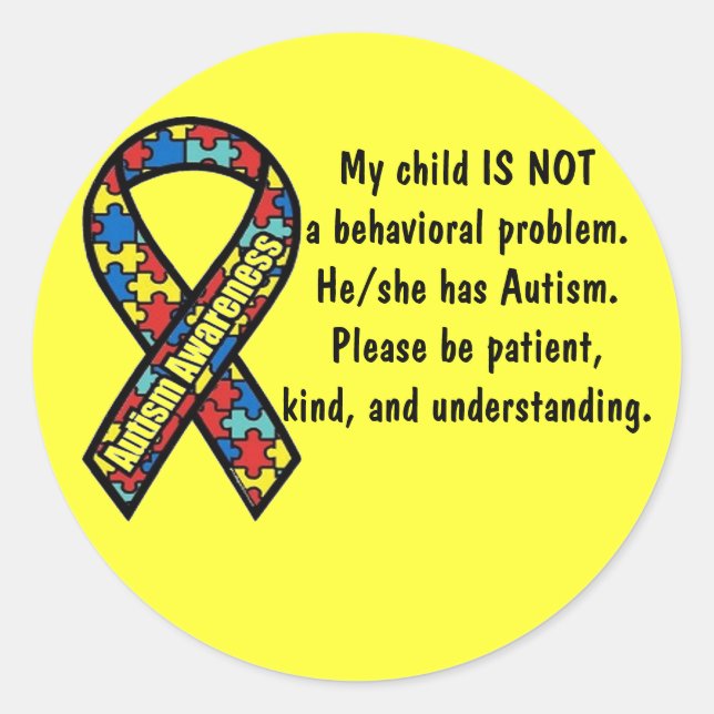 Autism Awareness sticker (Front)