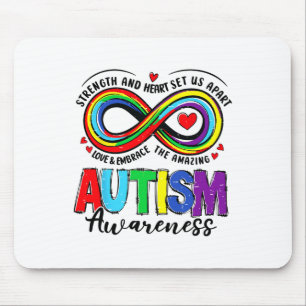 Autism Awareness Strength And Heart Set Us Apart 2 Mouse Pad