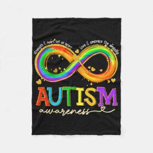 Autism Awareness Strength And Heart Set Us Apart 6 Fleece Blanket