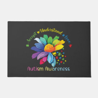 Autism Awareness Sunflower Accept Understand Love  Doormat