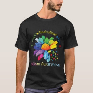Autism Awareness Sunflower Accept Understand Love  T-Shirt