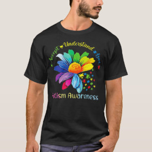 Autism Awareness Sunflower Accept Understand Love T-Shirt