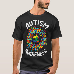 Autism Awareness Sunflower Autistic Neurodiversity T-Shirt