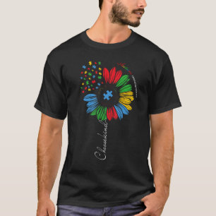 Autism Awareness Sunflower Kids Choose Kind Autism T-Shirt