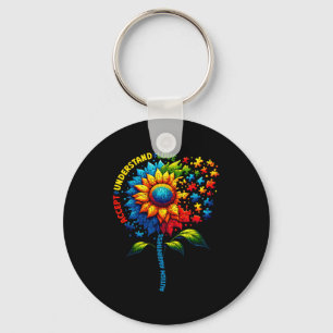 Autism Awareness Sunflower Men Women Kids Autism S Key Ring