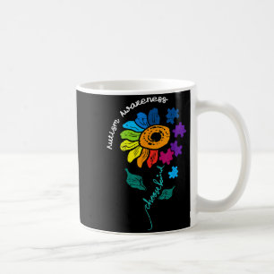 Autism Awareness Sunflower Puzzle Choose Kind Wome Coffee Mug