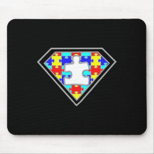 Autism Awareness Superhero Autism Gifts Boys Teach Mouse Pad