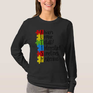 Autism Awareness Support Autism Kids For Mum Dad 1 T-Shirt